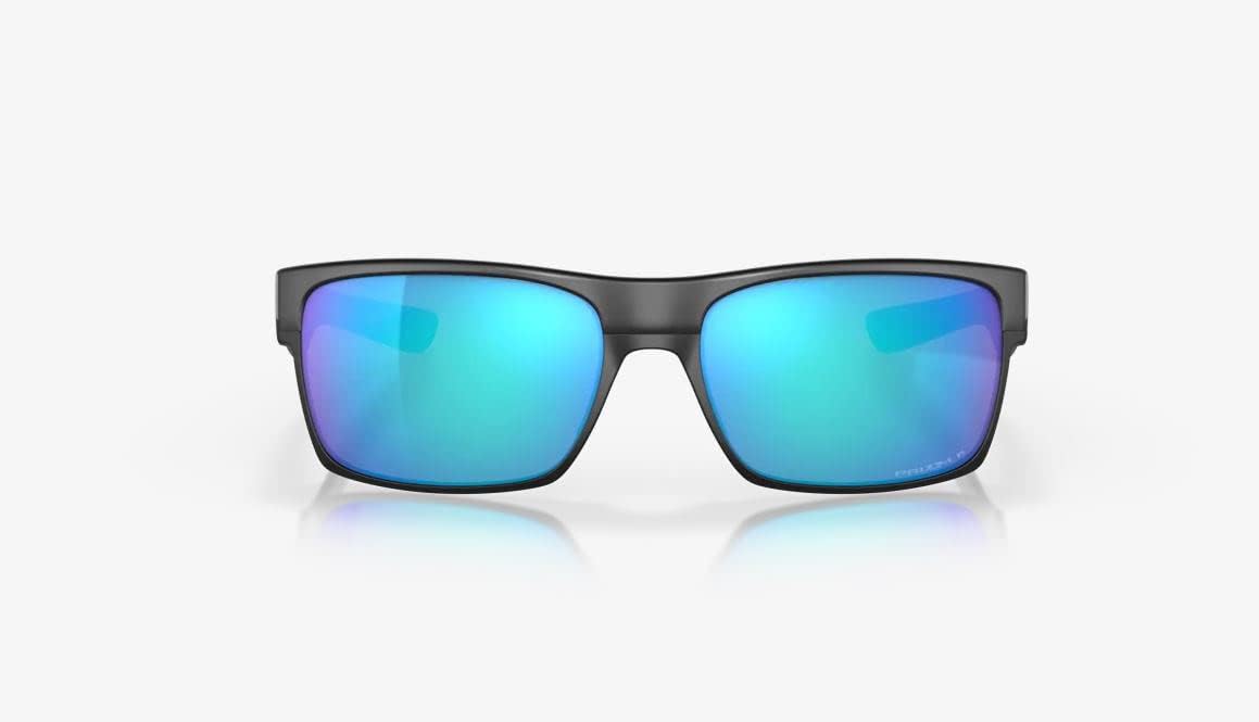 Oakley Twoface Sunglasses Matte Black with Prizm Sapphire Polarized Lens 60mm