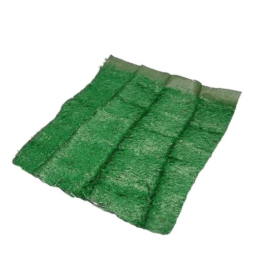 Alfombra de césped artificial de alta calidad, césped sintético realista para jardín, piscina y áreas de juego, tapete de césped verde duradero para paisajismo interior y exterior (100 unidades)