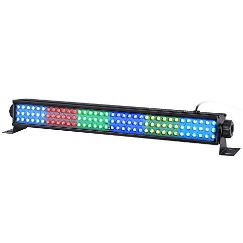 Wash Light Bar, 20" 25w 108 RGB LEDs Stage Light Bar by DMX 512 and Sound Activated for Club Ballroom Uplights Wedding Party Stage Wash Lighting