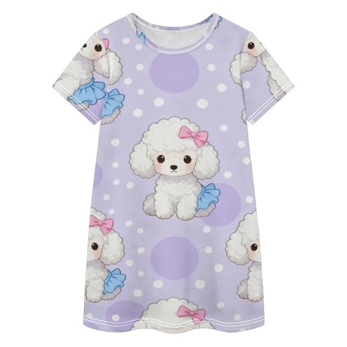Vestido de caniche blanco el regalo perfecto de ropa para niñas pequeñas