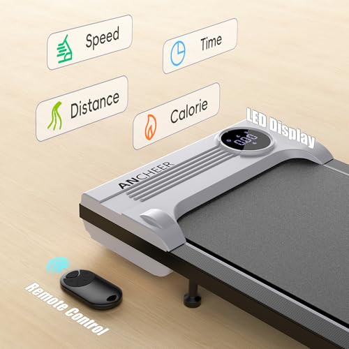 Image of ANCHEER Walking Pads, 2 in 1 Under Desk Treadmill 2.5HP Compact Running Machine with Remote Control, 300lbs Weight Capacity for Home /Gym /Office,Ultra-Quiet, Installation-Free