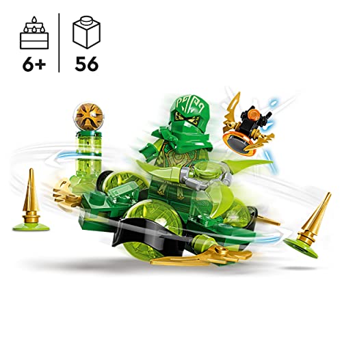 Image of LEGO NINJAGO Lloyd's Dragon Power Spinjitzu Spin 71779 Building Toy Set (56 Pcs),Multicolor