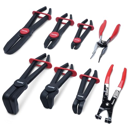 Reywoo Conjunto de 8 alicates de braçadeira de mangueira, com alicate de braçadeira de mangueira, al