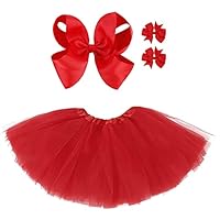 Algopix Similar Product 1 - Tutu Skirt Girls 4 Layered Tulle