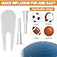 6 Stück Yoga Ball Air Plug, Yoga Ball Luftstopper, Yoga Ball Plug, Gymnastikball Stecker Ersatz Kit für Yoga-Ball, mit 2 Stück Entfernungsgeräte
