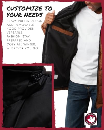 CANADA WEATHER GEAR Boys' Puffer Jacket - Bubble Winter Coat - Water Resistant Outerwear Jackets for Boys (8-20)4