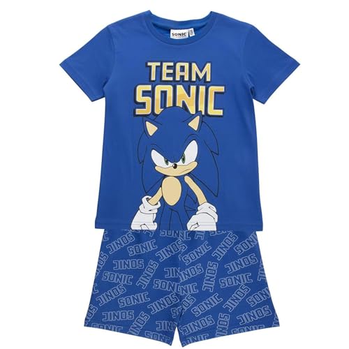 Pijama Corto Sonic niño y niña para Verano – Pijama Corto Sonic de Dos Piezas