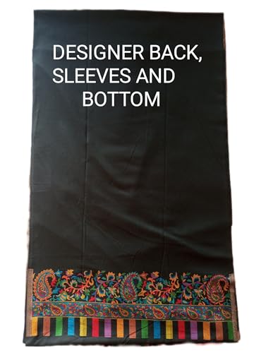 Image of Womens designer woolen suit for women with salwar and kashmiri shawl winter wear kani unstitched fabric set, stylish kurta pant set woollen dress material for women by pure pashmina wooltex