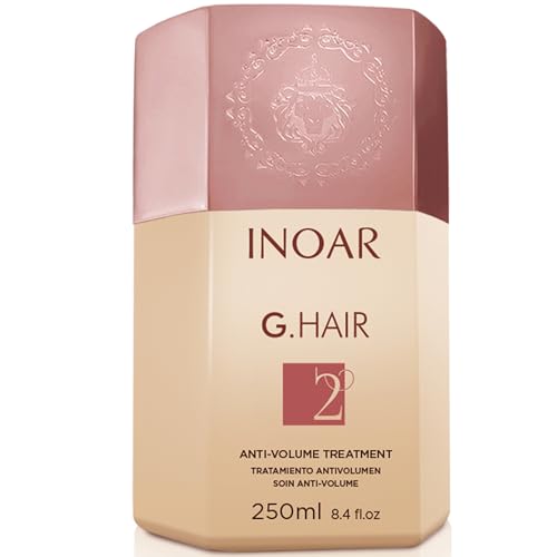 INOAR GHair Premium Keratin Step 2 with Keratin for Intense Frizz Reduction & Hair Smoothing, 6.7 Fl Oz