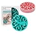 PG.KINWANG Slow Feeder Dog Bowl - Pet Fun Feeder Slow Feed Interactive Bloat Stop Dog Bowl for Large Medium and Small Dogs,Eco-Friendly Non-Toxic and Tasteless Set of 2
