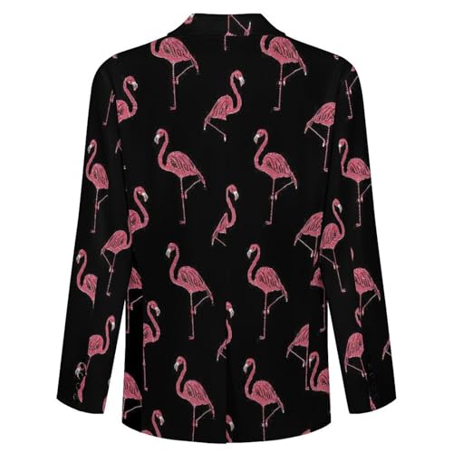 Pink-Flamingo Casual Suits Jackets for Men Two Buttons Business Coat Wedding Dinner Party4