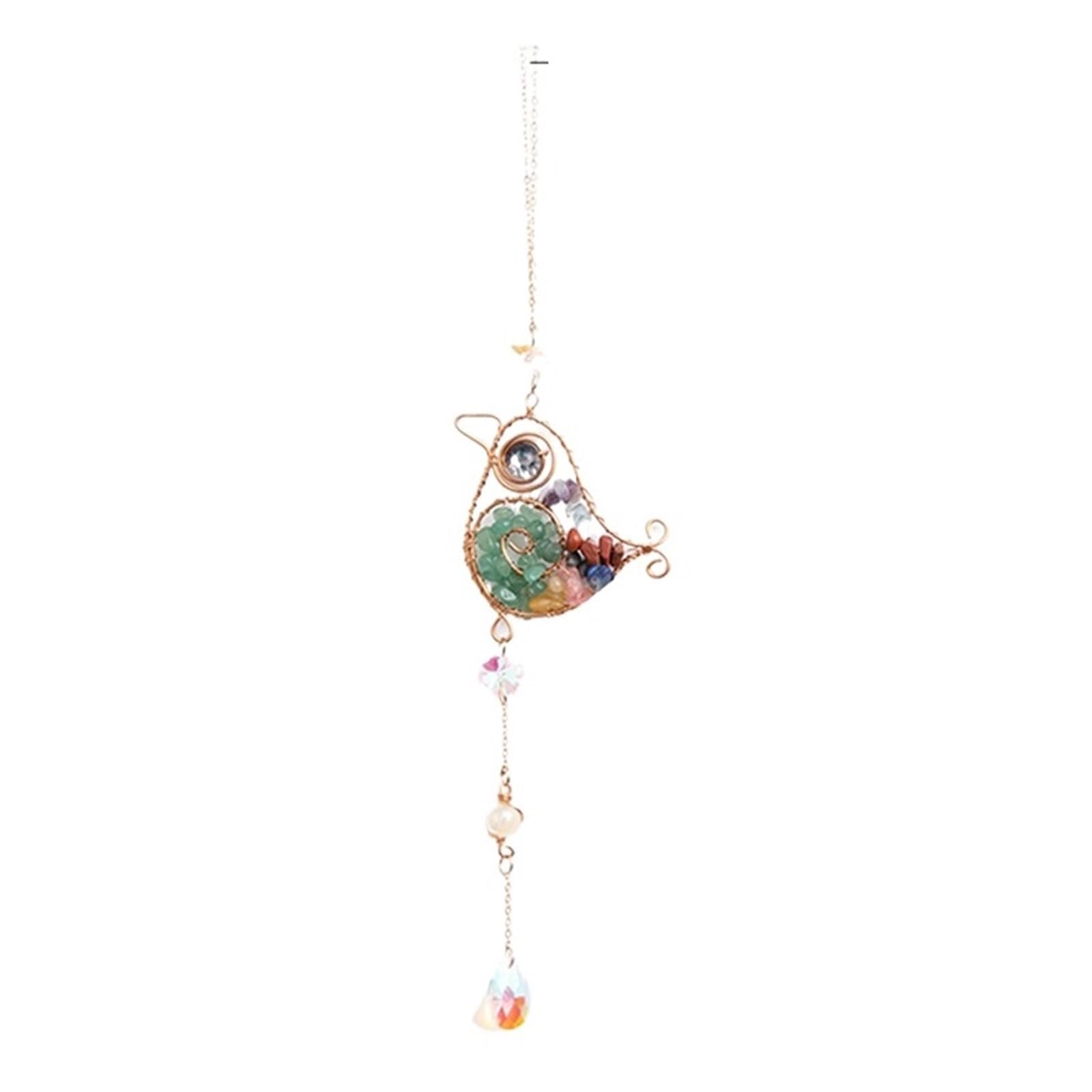 Ppqiru Style02 3Pcs Crystal Wind Chime Suncatcher Bedroom Balcony Patio Sun Moon Prism Pendant Good Home Hanging Prisma Garden Art Decorations For Decoration(Style02)