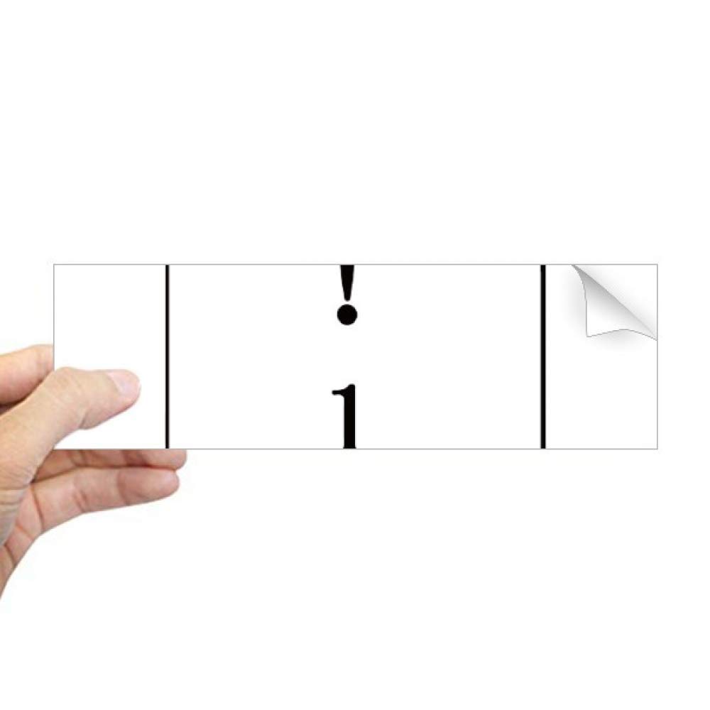Autocollant pour clavier avec symbole rectangle DIYthinker pour pare-chocs et fenêtre