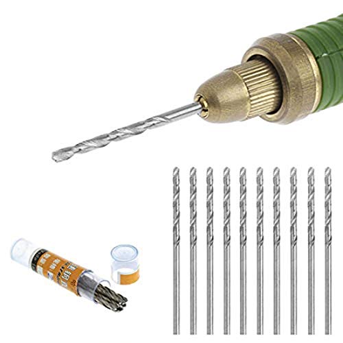 Image of DIY Crafts Design No # 2, Tiny HSS, Steel HSS Micro Twist Drill Bit, 0.3mm-1.6mm For DIY Crafts Works (Pack of 20 Pcs) Note These are Min (Design No # 2, Tiny HSS)
