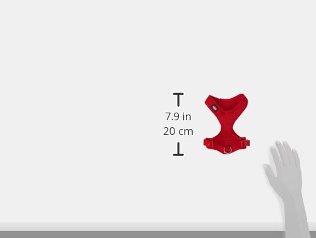 Trixie Soft Dog Harness, 28 - 40 cm x 15 mm, Red, 28 - 40 cm x 15 mm (Pack of 1) - Image 4