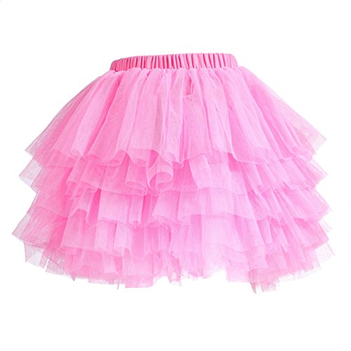 Image of Tutu Skirt for Baby Girl Toddler 6 Layered Tulle Skirts 1-8T