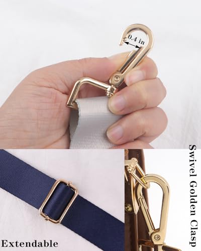 Image of Wide Purse Strap Solid, Replacement Crossbody Shoulder Handbags Strap for Women Adjustable