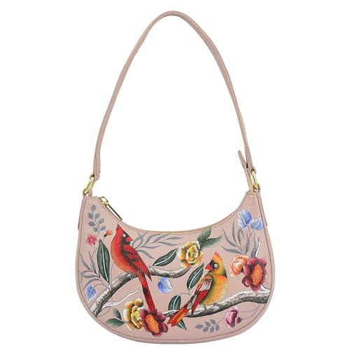 Sac à bandoulière en cuir véritable peint à la main petit sac femme artisanal multicolore