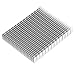 CPU Amplifier PCB Heat Sink Aluminium Cooler Cooling Heatsink 150x120x20mm (White)
