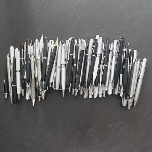 Lot de 100 stylos à bille en métal A* écriture fine pour fournitures de bureau élégantes