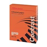 Papier couleur A4 - 250 feuilles - 160 g/m² - Rouge intense - Enveloppé dans du papier