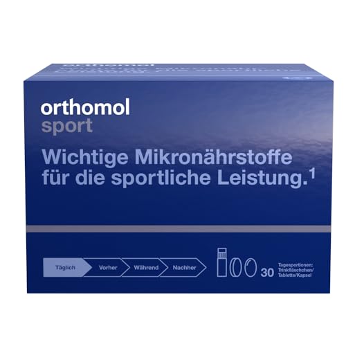 Orthomol Sport: 25 sportspezifische Vitamine, Mineralstoffe mit L-Carnitin & Omega-3-Fettsäuren - Daily-Supplement für Sportler - Muskelaufbau, Ausdauer & Regeneration, 30 Tagesportionen Orthomol Sport: 25 sportspezifische Vitamine, Mineralstoffe mit L-Carnitin & Omega-3-Fettsäuren - Daily-Supplement für Sportler - Muskelaufbau, Ausdauer & Regeneration, 30 Tagesportionen