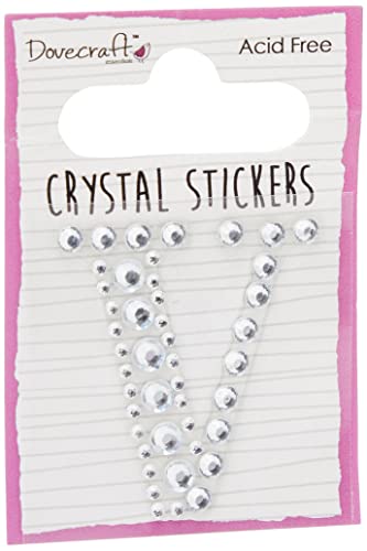 Dovecraft V Pegatinas de Cristal, de plástico, Plata, Multicolor, Talla única Cover