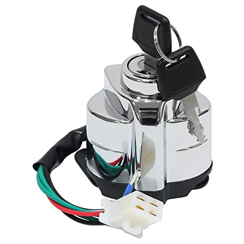 XtremeAmazing Ignition Switch and Gas Tank Cap Steering Helmet Lock Kit with Keys for Honda Shadow VT600 VLX VT 600 750 1991-2013