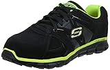 Skechers for Work Men's Synergy Ekron Walking Shoe, Black/Lime, 9 M US