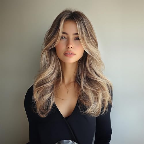 Image of Ash Blonde Wavy Wigs Human Hair for Women, Lace Front Shoulder-Length Bob, Natural-Looking, Heat-Resistant, Lightweight, Ideal for Daily Wear (Ash Brown, 20 Inch)