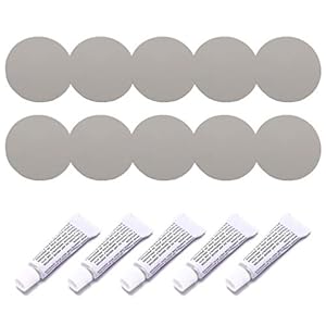 JOYKK 5 set opblaasbare boot reparatie kit PVC materiële zelfklevende patches voor waterbed sofa – grijs