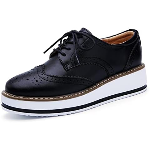 DADAWEN Women's Platform Oxfords Shoe Cover