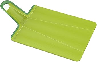 Joseph Joseph Chop2Pot Plus Foldable Chopping Board with Easy Grip Handle, Medium, Green