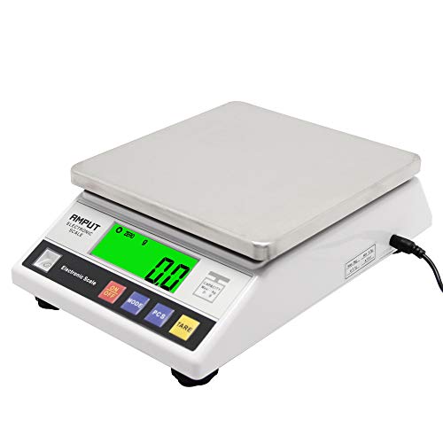 CGOLDENWALL Rechargeable High Precision Digital Accurate Analytical Electronic Balance Lab Scale Laboratory Weighing Industrial Scale with Counting Function CE 0.1g (10kg, 0.1g)