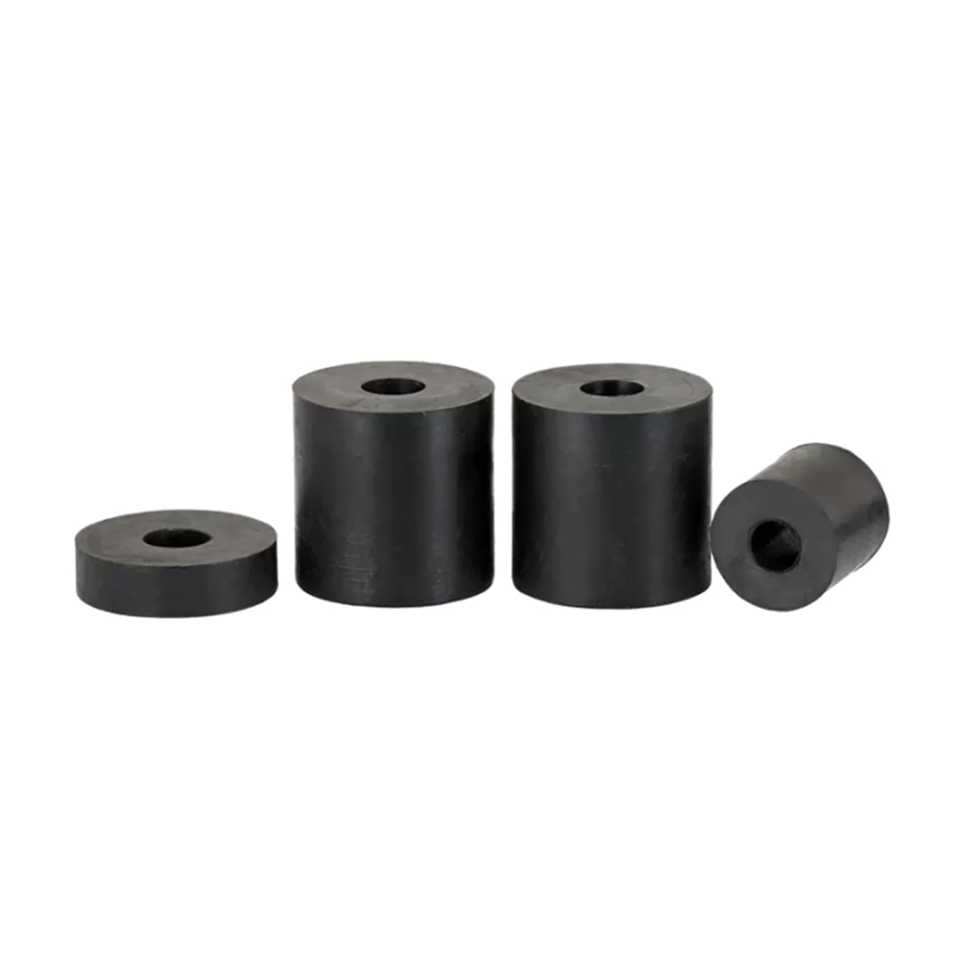 1 ud almohadillas amortiguadoras de goma suave cilíndricas huecas de 15mm de diámetro interior, diámetro exterior de 200mm, junta de amortiguación resistente al agua y al desgaste