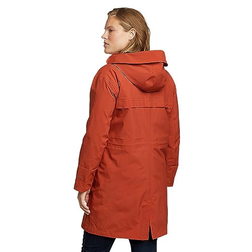 Eddie Bauer Women's Port Townsend Trench Coat, Red Clay, X-Large2