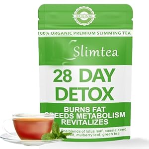 28-Day Detox Tea for Weight Loss – Herbal Blend with Lotus Leaf, Cassia Seeds, Moringa Seeds & Green Tea – Supports Healthy Weight, Digestion & Detox – 100% Natural