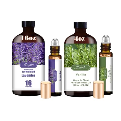 Set Aceites Esenciales Lavanda y Vainilla 16oz y 4oz