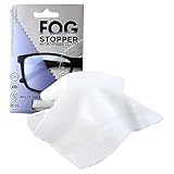 Fog Stopper Eyeglass Cleaning Cloth -Effective On All Lenses (AR Coated Included) and Screens -Anti-Fog Microfiber Lens Cleaning Cloth -Defogs Eyeglasses, Goggles, PPE & More -Reusable up to 600 Times