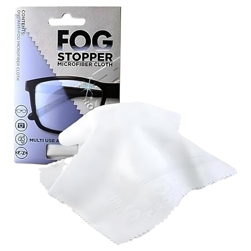 Fog Stopper Eyeglass Cleaning Cloth -Effective On All Lenses (AR Coated...