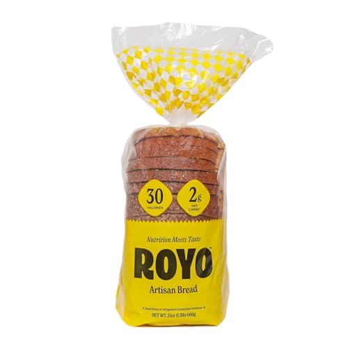 ROYO Artisan Bread, 30 Calories, 2G Net Carbs,3G Protein