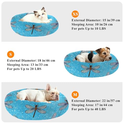 Lit confortable pour chien et chat bleu taille M isolant - 8