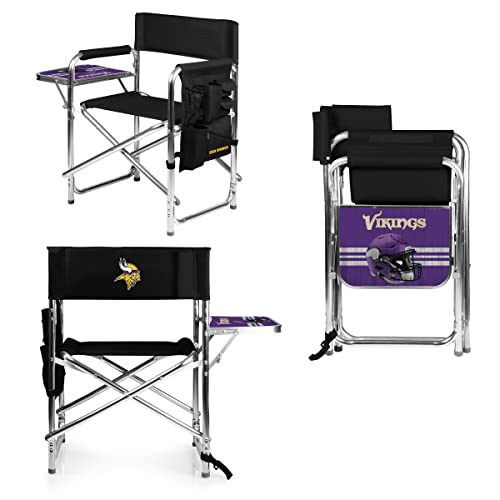 Image of Picnic TIME NFL Unisex-Adult NFL Sports Chair with Side Table, Beach Chair, Camp Chair for Adults