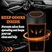xiaoniu Car Trash Can with Lid, Leakproof Garbage Can with 40 Attached Trash Bags, Mini Essential Car Accessories for Interior for Car, Home, Office (Black)