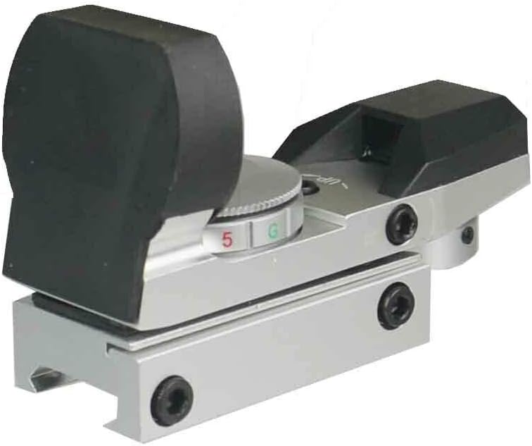 Silver Color Holographic Reflex Both Red and Green & 4 Reticals for Picatinny/Weaver