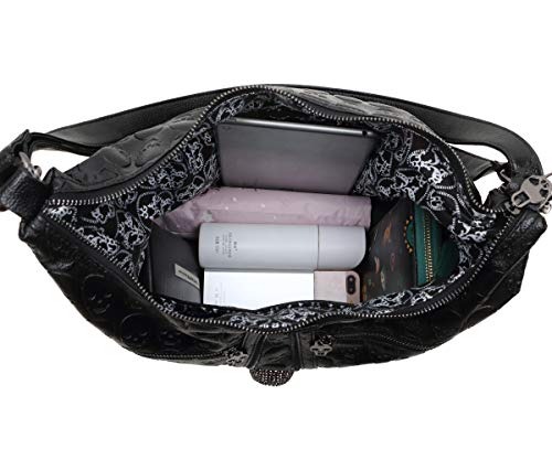 Bolso 3 en 1 para mujer con diseño calavera punk miniatura 5