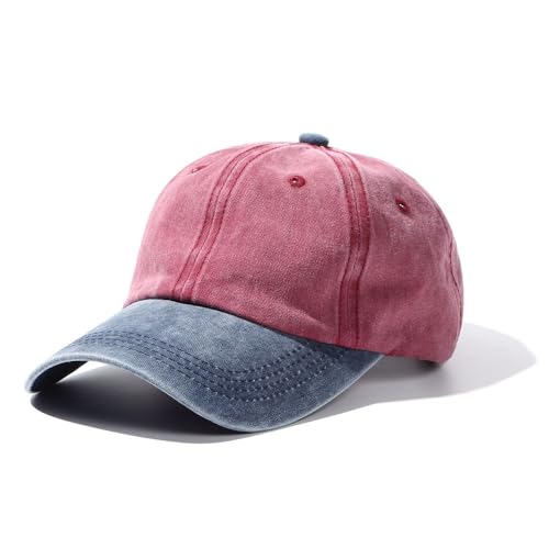 MuziZy Gorra de béisbol de mezclilla lavada a la moda for hombres y mujeres gorras descoloridas desgastadas sombreros de protección solar gorras de béisbol ajustables sombreros for deportes al aire li