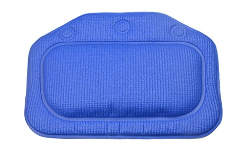 Halovie Spa Bath Pillow Bathtub Memory Foam Cushion with Suction Cups Dark Blue by Halovie