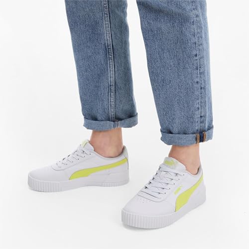 Image of Puma Women's Leather Low-Top Trainers (White 4 UK (Narrow))