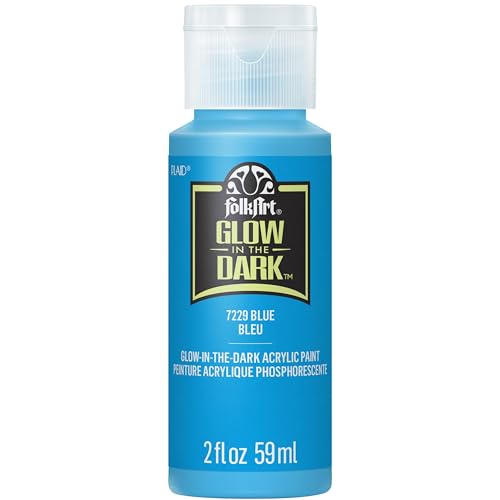 FolkArt Glow-in-the-Dark Acrylic Paint, 2oz., Blue